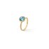 Marco Bicego ring in geel goud 18kt met topaas blauw - thumb