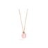 Pomellato ketting in rosé goud 18kt met quartz rose & calcedoon omringd door bruine briljanten van 0,11 karaat - thumb