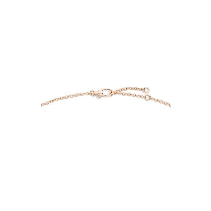 Pomellato ketting in rosé goud 18kt met prasioliet