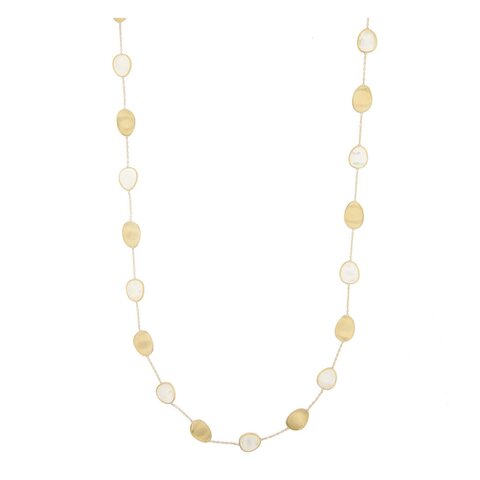 Marco Bicego ketting in geel goud 18kt met parelmoer