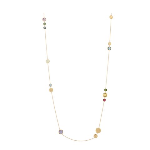 Marco Bicego ketting in geel goud 18kt met edelstenen multicolor