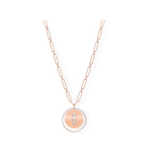 Messika ketting in rosé goud 18kt met briljant van 1,69 karaat