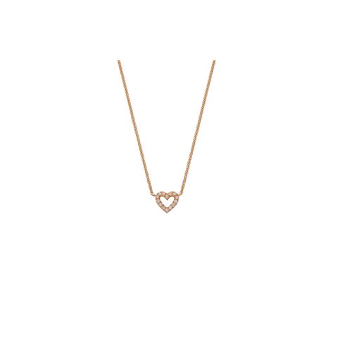 Atelier P. ketting in rosé goud 18kt met briljant van 0,07 karaat