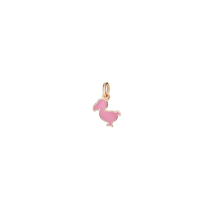 DoDo hanger in rosé goud 9kt met email