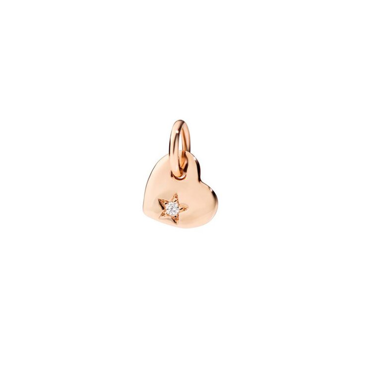 DoDo hanger in rosé goud 9kt met briljant van 0,02 karaat