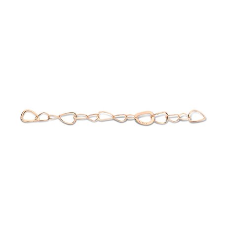 Bigli armband in rosé goud 18kt met briljant van 0,02 karaat