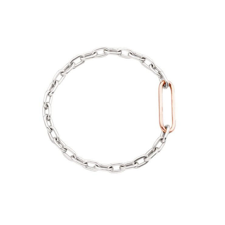 Pomellato armband in rosé en wit goud 18kt