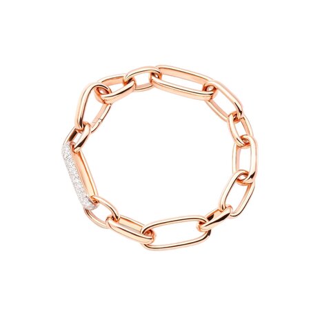 Pomellato armband in rosé goud 18kt met briljant van 1 karaat