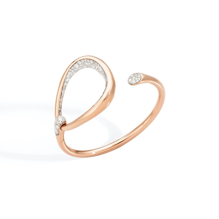 Pomellato armband in rosé goud 18kt met briljant van 2,56 karaat