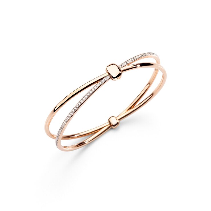 Pomellato armband in rosé goud 18kt met briljant van 0,92 karaat