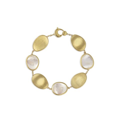 Marco Bicego armband in geel goud 18kt met parelmoer