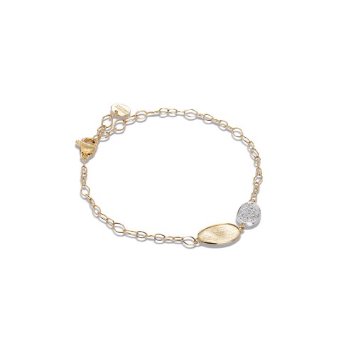 Marco Bicego armband in geel goud 18kt met briljant van 0,09 karaat