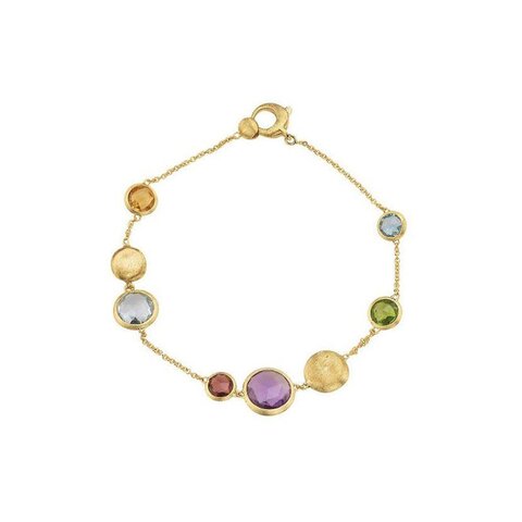 Marco Bicego armband in geel goud 18kt met edelstenen multicolor