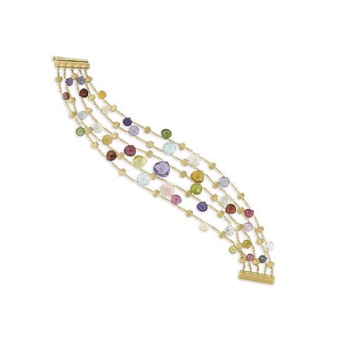 Marco Bicego armband in geel goud 18kt met edelstenen multicolor