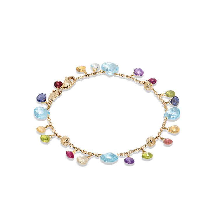 Marco Bicego armband in geel goud 18kt met edelstenen multicolor