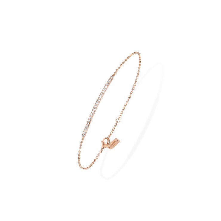 Messika armband in rosé goud 18kt met briljant van 0,25 karaat