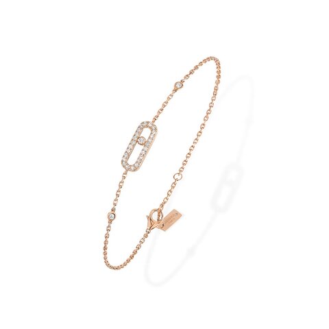 Messika armband in rosé goud 18kt met briljant van 0,20 karaat