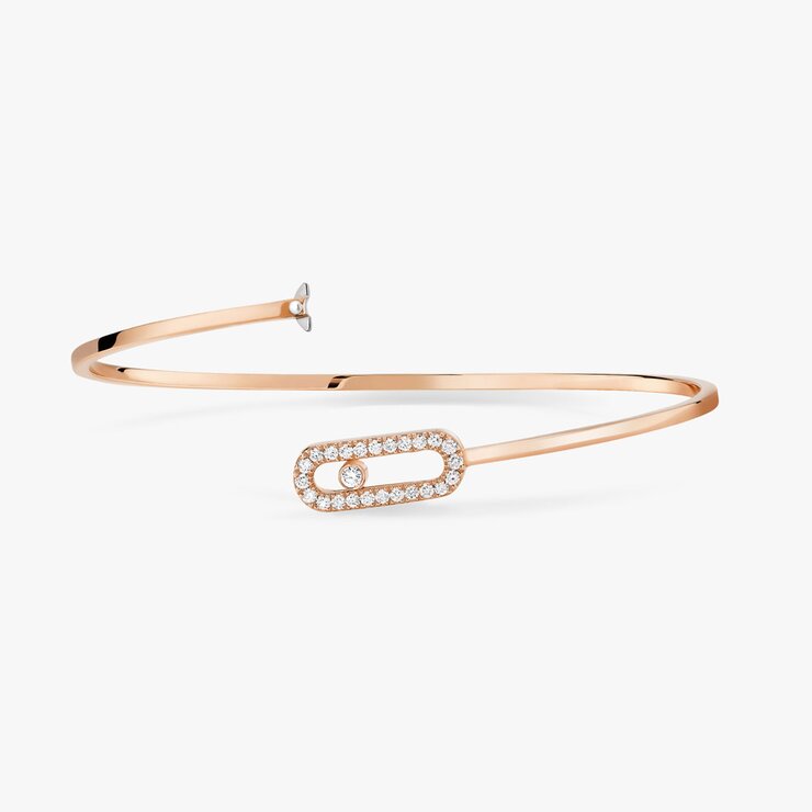 Messika armband in rosé goud 18kt met briljant van 0,18 karaat