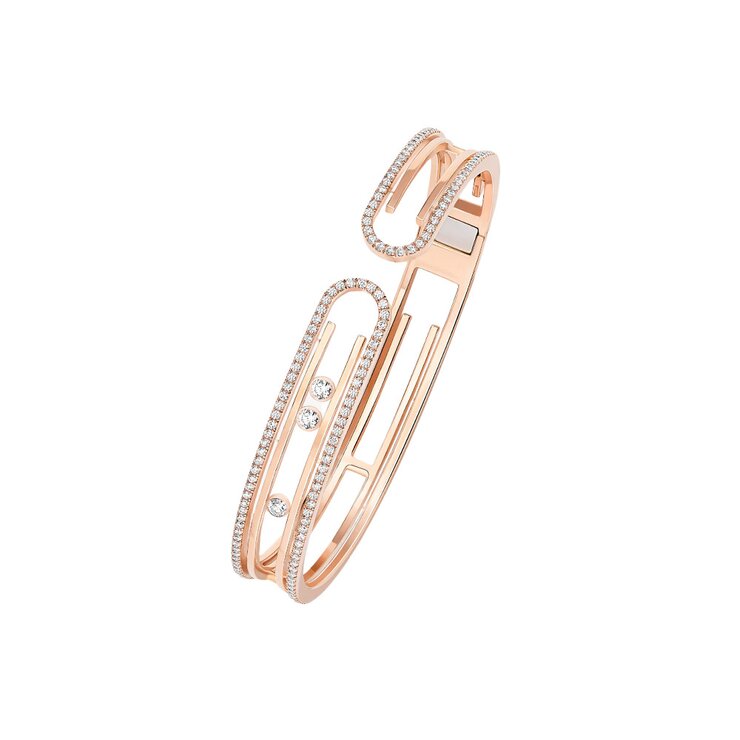 Messika armband in rosé goud 18kt met briljant van 0,99 karaat