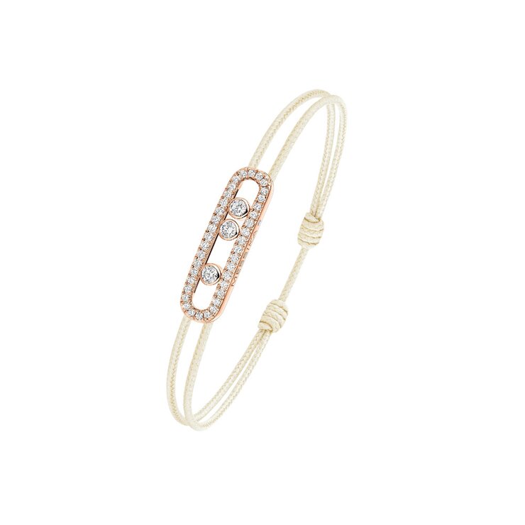 Messika armband in rosé goud 18kt met briljant van 0,26 karaat