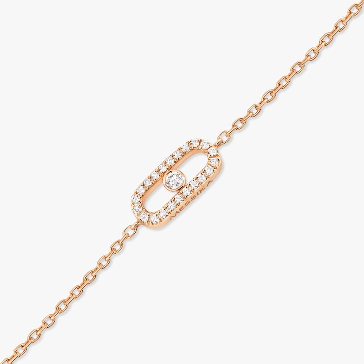 Messika armband in rosé goud 18kt met briljant van 0,07 karaat