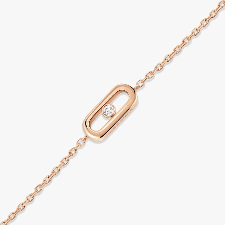 Messika armband in rosé goud 18kt met briljant van 0,01 karaat