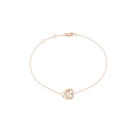 dinh van armband in rosé goud 18kt met briljant van 0,06 karaat