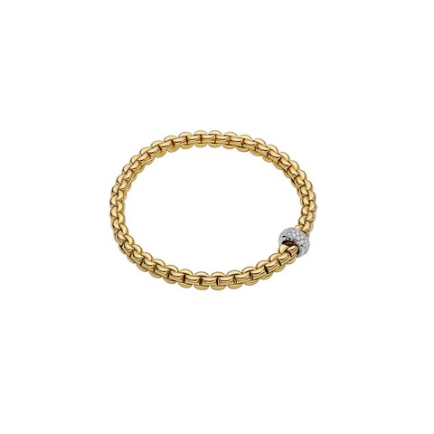 Fope armband in geel goud 18kt met briljant van 0,37 karaat