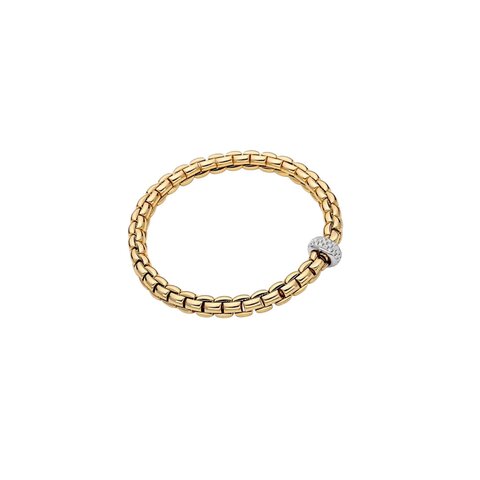 Fope armband in geel goud 18kt met briljant van 0,40 karaat