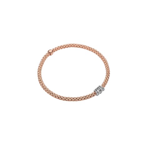 Fope armband in rosé goud 18kt met briljant van 0,07 karaat