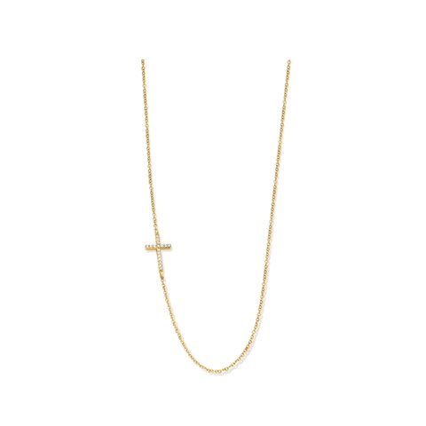 Casteur by Casteur ketting in geel goud 18kt met briljant van 0,08 karaat