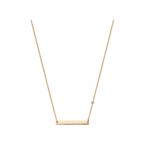 Casteur by Casteur ketting in rosé goud 18kt met briljant van 0,02 karaat