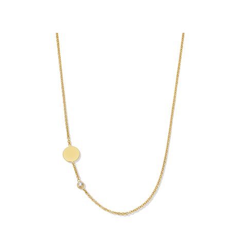 Casteur by Casteur ketting in geel goud 18kt met briljant van 0,05 karaat