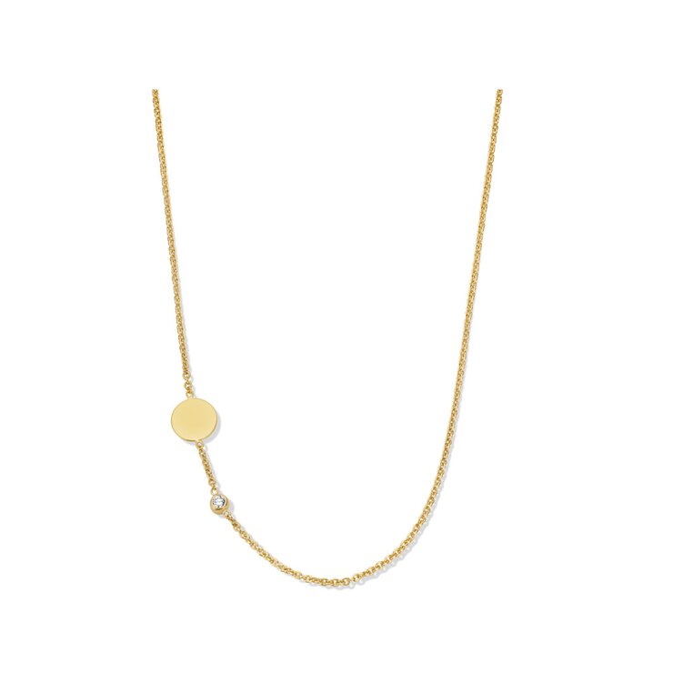 Casteur by Casteur ketting in geel goud 18kt met briljant van 0,05 karaat