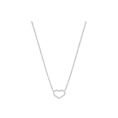 Casteur by Casteur ketting in wit goud 18kt met briljant van 0,13 karaat