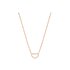 Casteur by Casteur ketting in rosé goud 18kt met briljant van 0,13 karaat - thumb