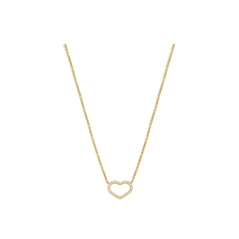 Casteur by Casteur ketting in geel goud 18kt met briljant van 0,13 karaat