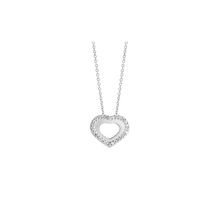 Casteur by Casteur ketting in wit goud 18kt met briljant van 0,25 karaat