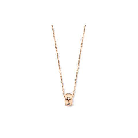 Casteur by Casteur ketting in rosé goud 18kt met briljant van 0,18 karaat