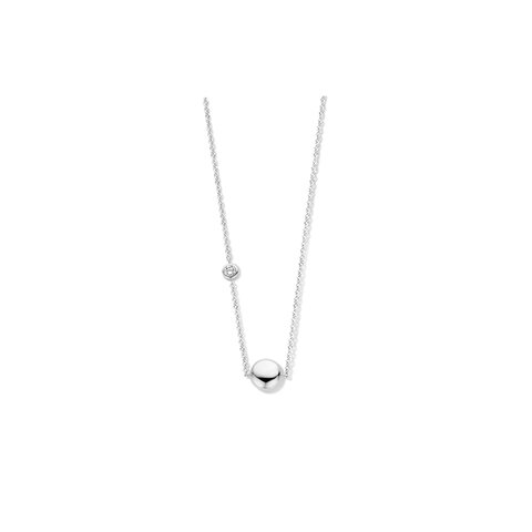 Casteur by Casteur ketting in wit goud 18kt met briljant van 0,10 karaat