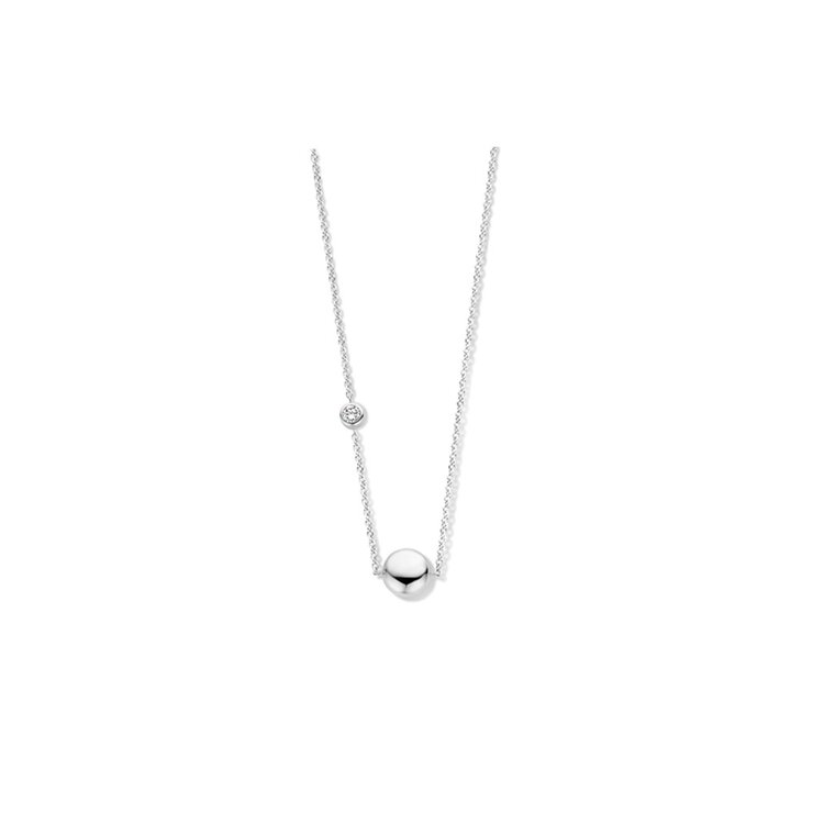 Casteur by Casteur ketting in wit goud 18kt met briljant van 0,10 karaat