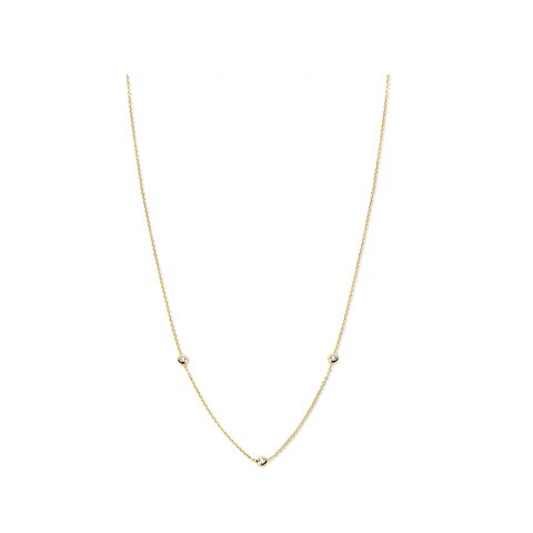 Casteur by Casteur ketting in geel goud 18kt met briljant van 0,15 karaat