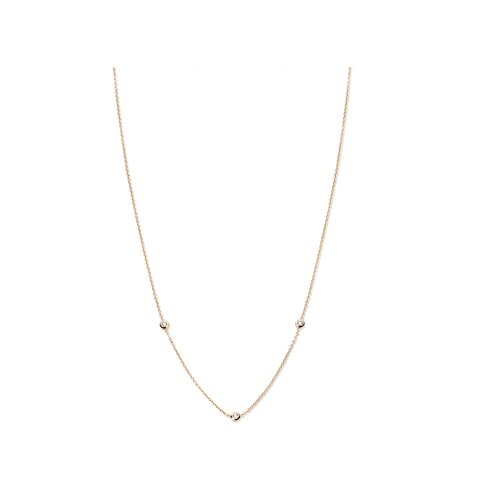 Casteur by Casteur ketting in rosé goud 18kt met briljant van 0,15 karaat