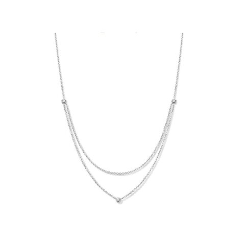 Casteur by Casteur ketting in wit goud 18kt met briljant van 0,15 karaat