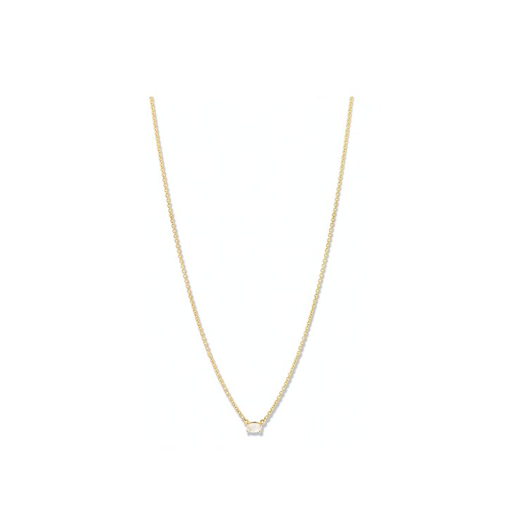 Casteur by Casteur ketting in geel goud 18kt met maansteen