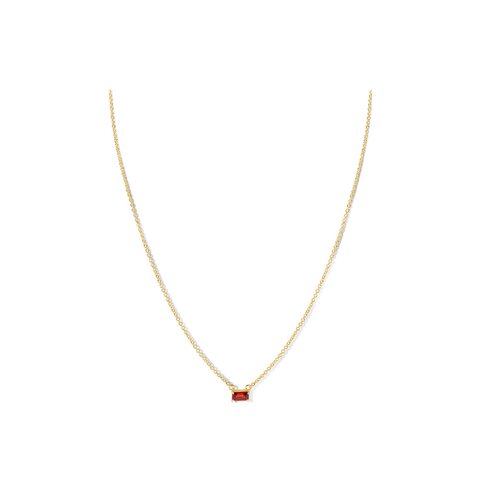 Casteur by Casteur ketting in geel goud 18kt met granaat