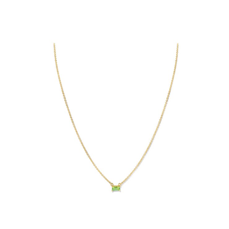 Casteur by Casteur ketting in geel goud 18kt met peridoot