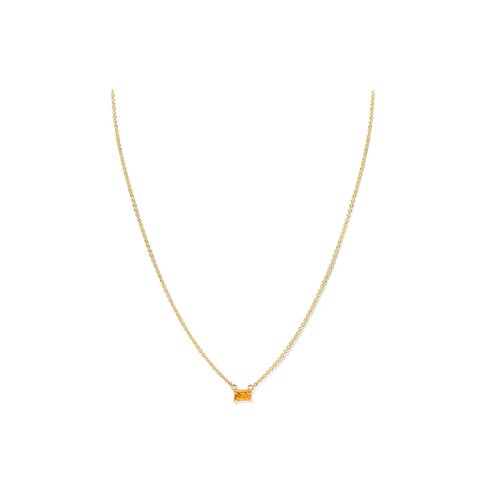 Casteur by Casteur ketting in geel goud 18kt met quartz citrien