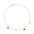 Casteur by Casteur ketting in geel goud 18kt met witte & bruine & zwarte briljant van 0,40 karaat - thumb