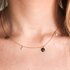 Casteur by Casteur ketting in geel goud 18kt met witte & bruine & zwarte briljant van 0,40 karaat - thumb